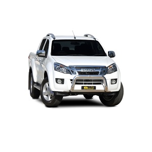 ECB Silver Hammertone Powdercoat Nudge Bar to suit Isuzu D-Max 2WD DC/4WD 06/12 - 01/17