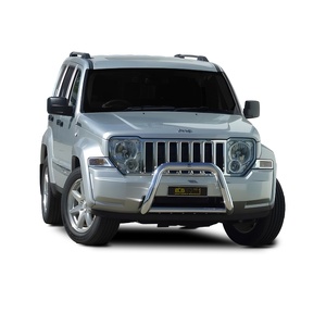 ECB Black Ripple Powdercoat Nudge Bar to suit Jeep Cherokee KK 03/08 - 05/14