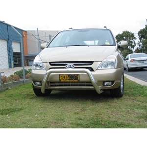 ECB Textura Black Powdercoat Nudge Bar to suit Kia Grand Carnival VQ 01/06 - 02/15