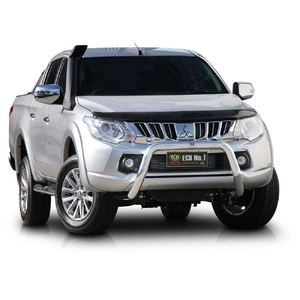 ECB Textura Black Powdercoat Nudge Bar to suit Mitsubishi Triton MQ 01/15 - 10/18