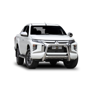 ECB Silver Hammertone Powdercoat Nudge Bar to suit Mitsubishi Triton MR 11/18 - Onwards