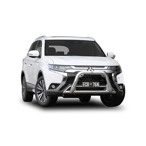 ECB Silver Hammertone Powdercoat Nudge Bar to suit Mitsubishi Outlander ZL 06/18 - 07/21