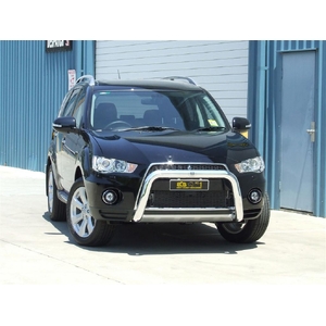 ECB Textura Black Powdercoat Nudge Bar to suit Mitsubishi Outlander ZH Excludes RX 10/09 - 10/12