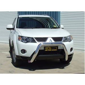 ECB Textura Black Powdercoat Nudge Bar to suit Mitsubishi Outlander ZG 11/06 - 09/09