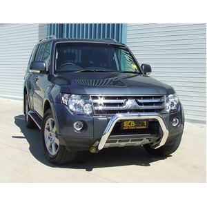 ECB Textura Black Powdercoat Nudge Bar to suit Mitsubishi Pajero NT 12/08 - 09/11