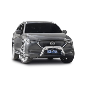 ECB Silver Hammertone Powdercoat Nudge Bar to suit Mazda CX-8 08/18 - 01/23