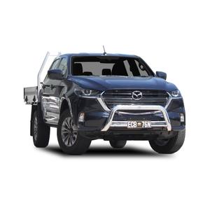 ECB Silver Hammertone Powdercoat Nudge Bar to suit Mazda BT-50 07/20 - Onwards