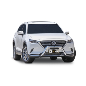 ECB Silver Hammertone Powdercoat Nudge Bar to suit Mazda CX-9 07/17 - 07/18