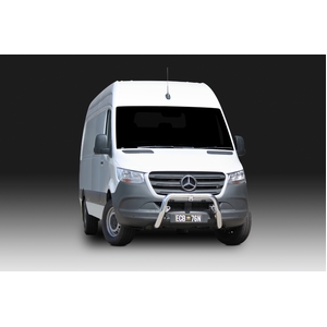 ECB Black Ripple Powdercoat Nudge Bar to suit Mercedes-Benz Sprinter RWD/AWD 11/18 - Onwards