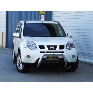 ECB Silver Hammertone Powdercoat Nudge Bar to suit Nissan X-Trail T31 08/10 - 02/14