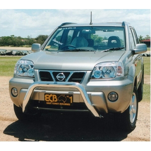 ECB Silver Hammertone Powdercoat Nudge Bar to suit Nissan X-Trail T30 10/01 - 09/07