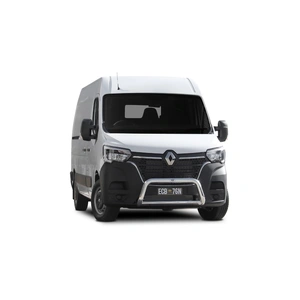 ECB Silver Hammertone Nudge Bar to suit Renault Master 10/19 - Onwards