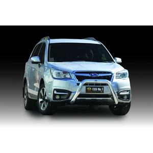 ECB Textura Black Powdercoat Nudge Bar to suit Subaru Forester 01/16 - 07/18