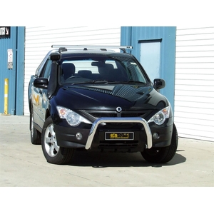 ECB Black Ripple Powdercoat Nudge Bar to suit Ssangyong Actyon Sports 2006 - 02/12