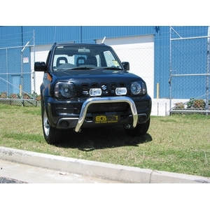 ECB Textura Black Powdercoat Nudge Bar to suit Suzuki Jimny 03/06 - 07/12