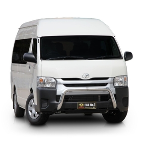 ECB Black Ripple Powdercoat Nudge Bar to suit Toyota HiAce Commuter 02/14 - 04/19