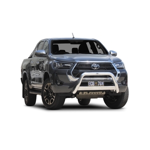 ECB Black Ripple Powdercoat Nudge Bar to suit Toyota HiLux SR & SR5 Wide Cab 09/20 - Onwards