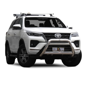 ECB Textura Black Powdercoat Nudge Bar to suit Toyota Fortuner 06/19 - 07/21