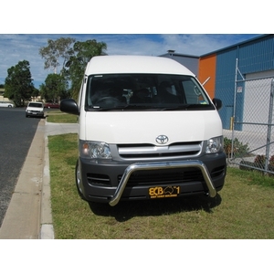 ECB Silver Hammertone Powdercoat Nudge Bar to suit Toyota HiAce Commuter 03/05 - 02/14