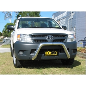 ECB Textura Black Powdercoat Nudge Bar to suit Toyota HiLux 4WD 03/05 - 07/11