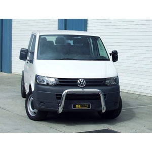 ECB Silver Hammertone Powdercoat Nudge Bar to suit Volkswagen Transporter 04/10 - 06/15