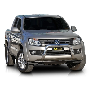 ECB Black Ripple Powdercoat Nudge Bar to suit Volkswagen Amarok Non Sen Mod 07/10 - 08/16