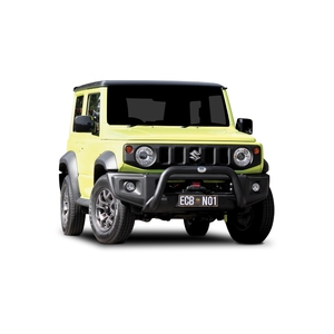 ECB Textura Black Powdercoat Winch Mount Nudge Bar to suit Suzuki Jimny 11/18 - Onwards