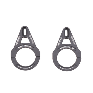 Tube Clamp Pair 44.5-48mm (1.75") Black Extended