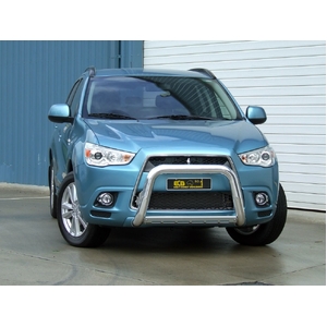 ECB Silver Hammertone Powdercoat Nudge Bar to suit Mitsubishi ASX 06/10 - 08/12