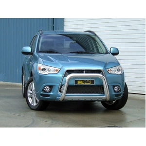ECB Silver Hammertone Nudge Bar to suit Mitsubishi ASX 06/10 - 08/12
