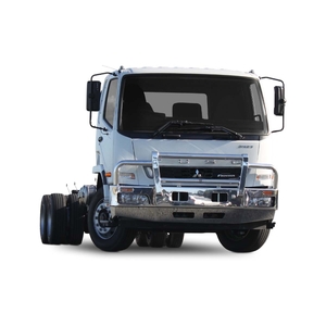ECB Black Ripple Powdercoat Alloy BullBar, FUPS Compatible to suit Fuso Fighter FM/FN 01/20 - Onwards