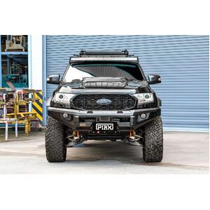 Piak Elite Non Loop Bullbar (Orange Recovery Points & Black Bash Plate) to suit Ford Everest UA 01/07/2015 - 30/05/2022