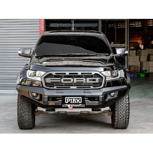 Piak Elite Non Loop Bullbar (Black Protection Plate) to suit Ford Ranger Raptor PX MKIII 01/07/2018 - 15/03/2022