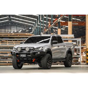 Piak Elite Non Loop Bullbar (Black Recovery Points & Orange Bash Plate) to suit Isuzu D-Max  01/07/2020 - 31/10/2023