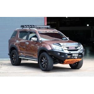 Piak Elite Non Loop Bullbar (Orange Recovery Points & Black Bash Plate) to suit Isuzu MU-X  01/11/2013 - 31/10/2016