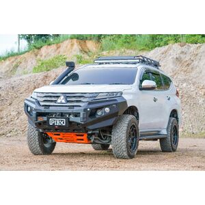 Piak Elite Non Loop Bullbar (Black Recovery Points & Orange Bash Plate) to suit Mitsubishi Pajero Sport QF 15/11/2019 - 15/03/2024