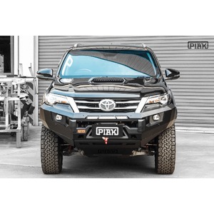 Piak Elite Non Loop Bullbar (Black Recovery Points & Bash Plate) to suit Toyota Fortuner GUN156R 01/08/2015 - 30/05/2018