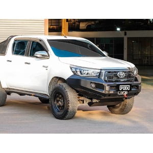 Piak Elite Non Loop Bullbar (Black Protection Plate) to suit Toyota Hilux  01/06/2018 - 30/04/2020