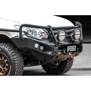 Piak Elite Loop Bullbar (Black Recovery Points) to suit Mitsubishi Triton MQ 01/01/2015 - 31/10/2018