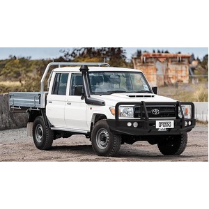 Piak Elite Loop Bullbar (Black Protection Plate) to suit Toyota Landcruiser 78 Series Troop Carrier 01/10/1999 - Onwards