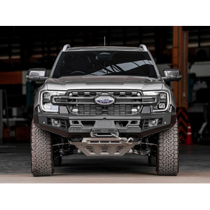 Piak Genesis Non Loop Bullbar (Black Recovery Points & Grey Bash Plate) to suit Ford Ranger PY 15/03/2022 - Onwards