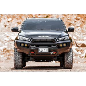 Piak Genesis Non Loop Bullbar (Black Recovery Points & Orange Bash Plate) to suit Isuzu MU-X  01/06/2021 - 31/10/2024