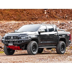 Piak Genesis Non Loop Bullbar (Black Recovery Points & Orange Bash Plate) to suit Mitsubishi Triton MV 01/12/2023 - Onwards