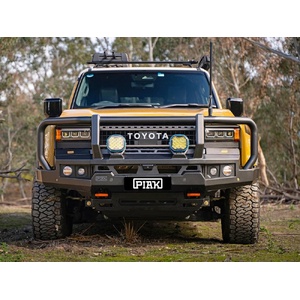 Piak Genesis Loop Bullbar (Orange Recovery Points & Black Bash Plate) to suit Toyota Prado 250 Series 01/08/2024 - Onwards