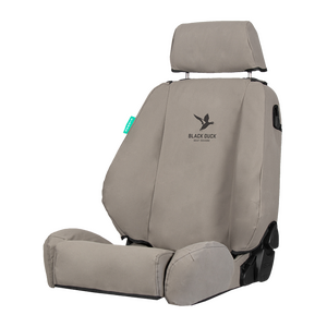 Black Duck Canvas Rear Bench Seat Cover to suit Ram 1500 Express Quad Cab 2017 - Onwards (Black)