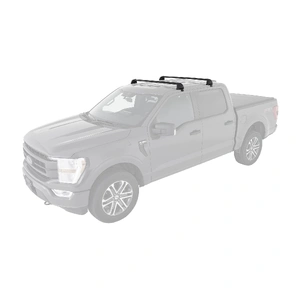 Rhino-Rack RV0648B Vortex ROC25 Flush Black 2 Bar Roof Rack for FORD F150 13th Gen Super Crew 4DR Ute (01/2015-12/2020)