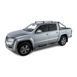 Rhino-Rack RVP24 Vortex RVP Black 2 Bar Roof Rack for VOLKSWAGEN Amarok 2H Dual Cab 4DR Ute (01/2011-12/2023)