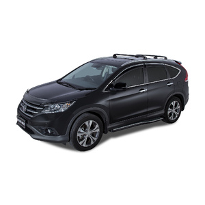 Rhino Vortex RVP Black 2 Bar Roof Rack for HONDA CR-V  5dr SUV (Flush Rails) 11/12 to 6/17