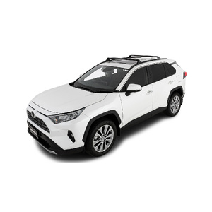 Rhino Vortex RVP Black 2 Bar Roof Rack for TOYOTA Rav4 Gen 5, XA50 5dr SUV (Flush Rails) 5/19 On