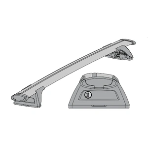 Prorack Aero Through Bars Half Set 149cm (Silver)